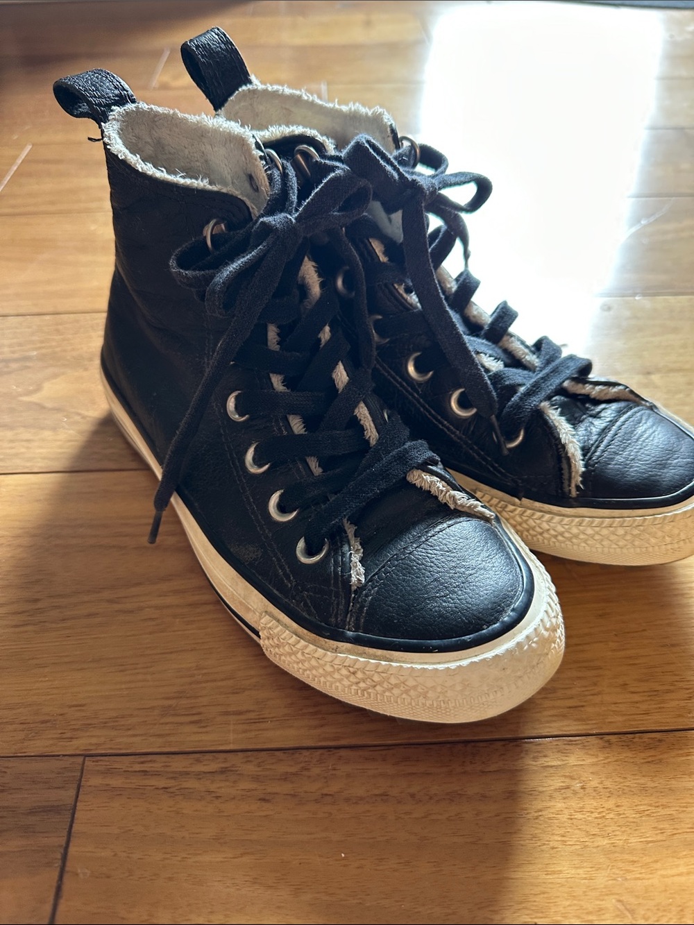 leather Converse